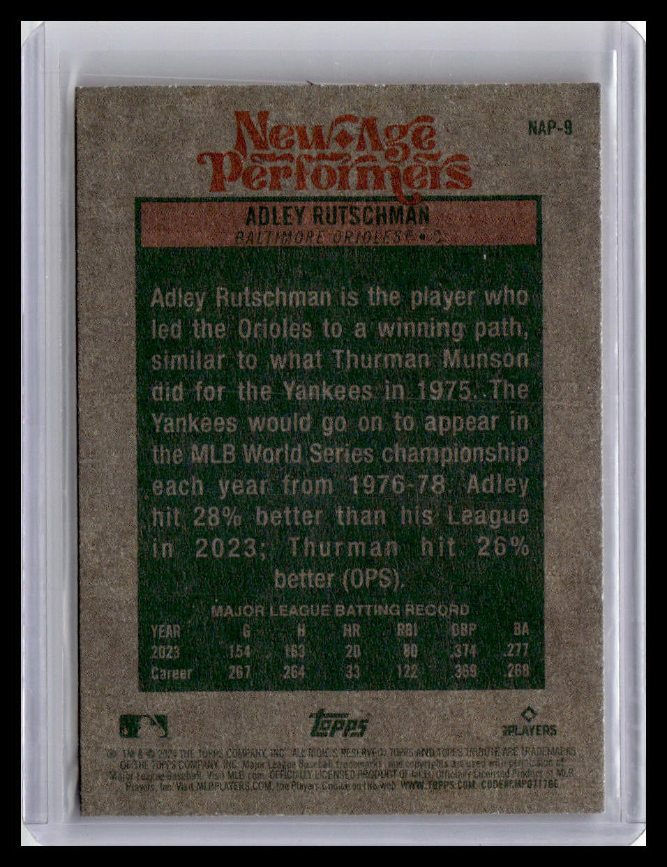 2024 Topps Heritage #NAP-9 Adley Rutschman New Age Performers