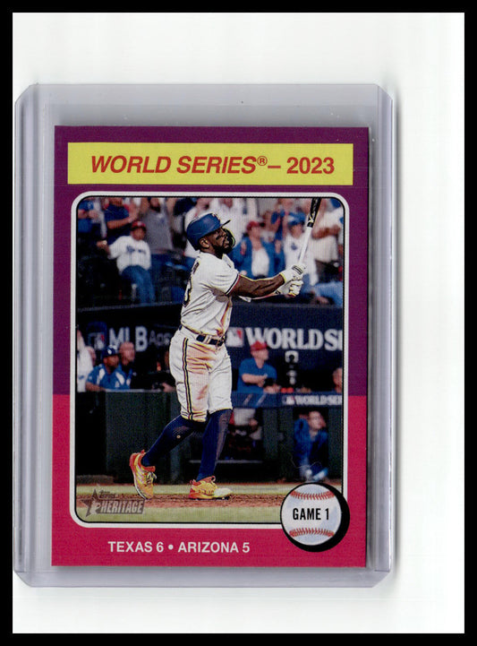 2024 Topps Heritage #461 World Series 2023: Game 1