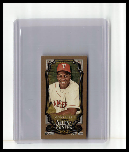 2024 Topps Allen & Ginter #311 Juan Gonzalez Mini Gold Border