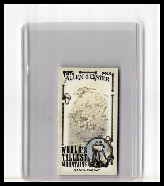 2024 Topps Allen & Ginter #WTM-9 Nanga Parbat Mini World's Tallest Mountains