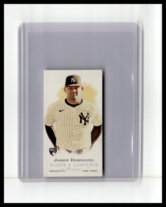 2024 Topps Allen & Ginter #RD-18 Jasson Domínguez Mini Rookie Design Variations