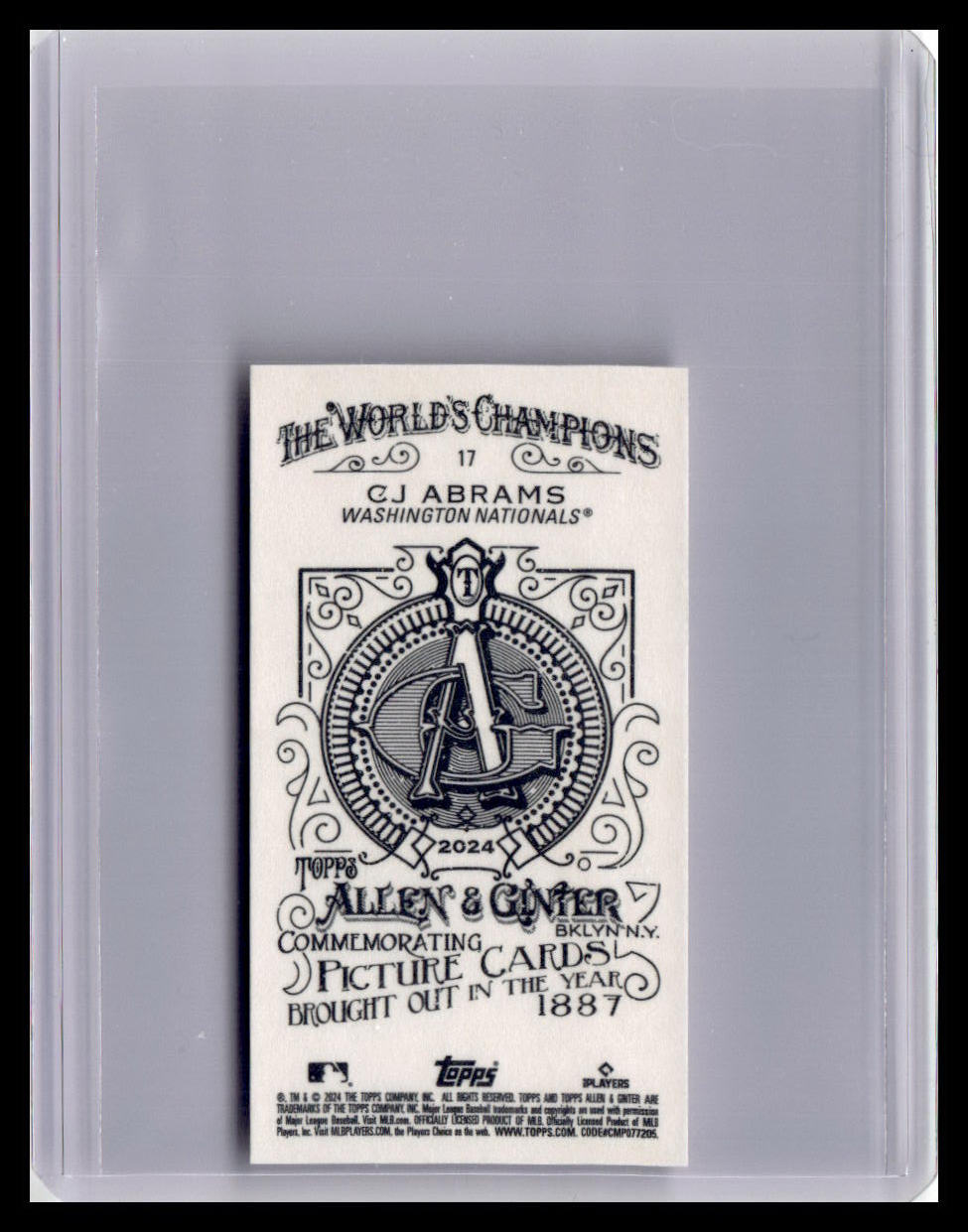 2024 Topps Allen & Ginter #17 CJ Abrams Mini