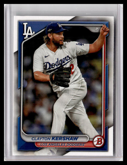 2024 Bowman #56 Clayton Kershaw