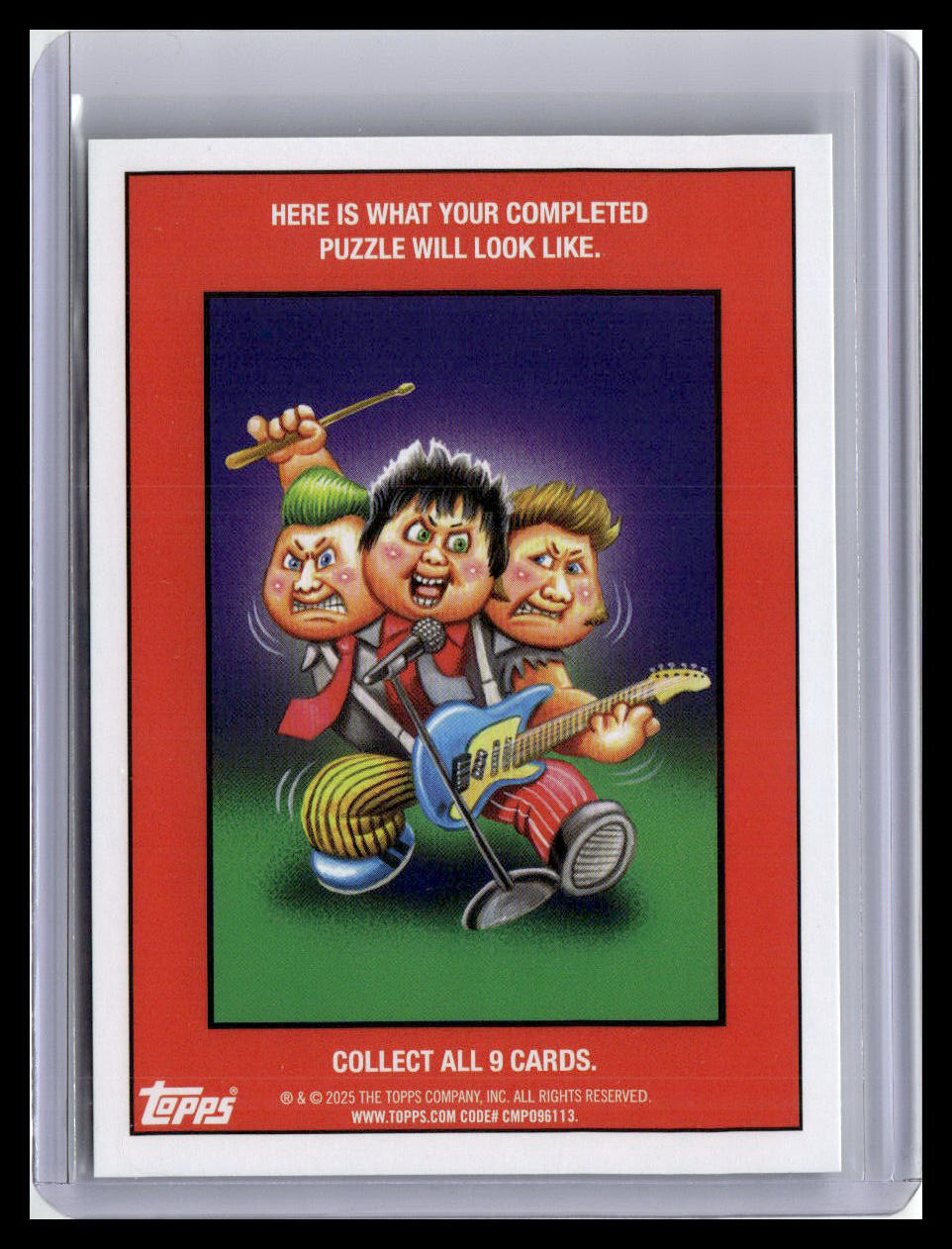 2024 Topps GPK: Battle of the Bands Green Day #39a Cannibal Hector Booger Green