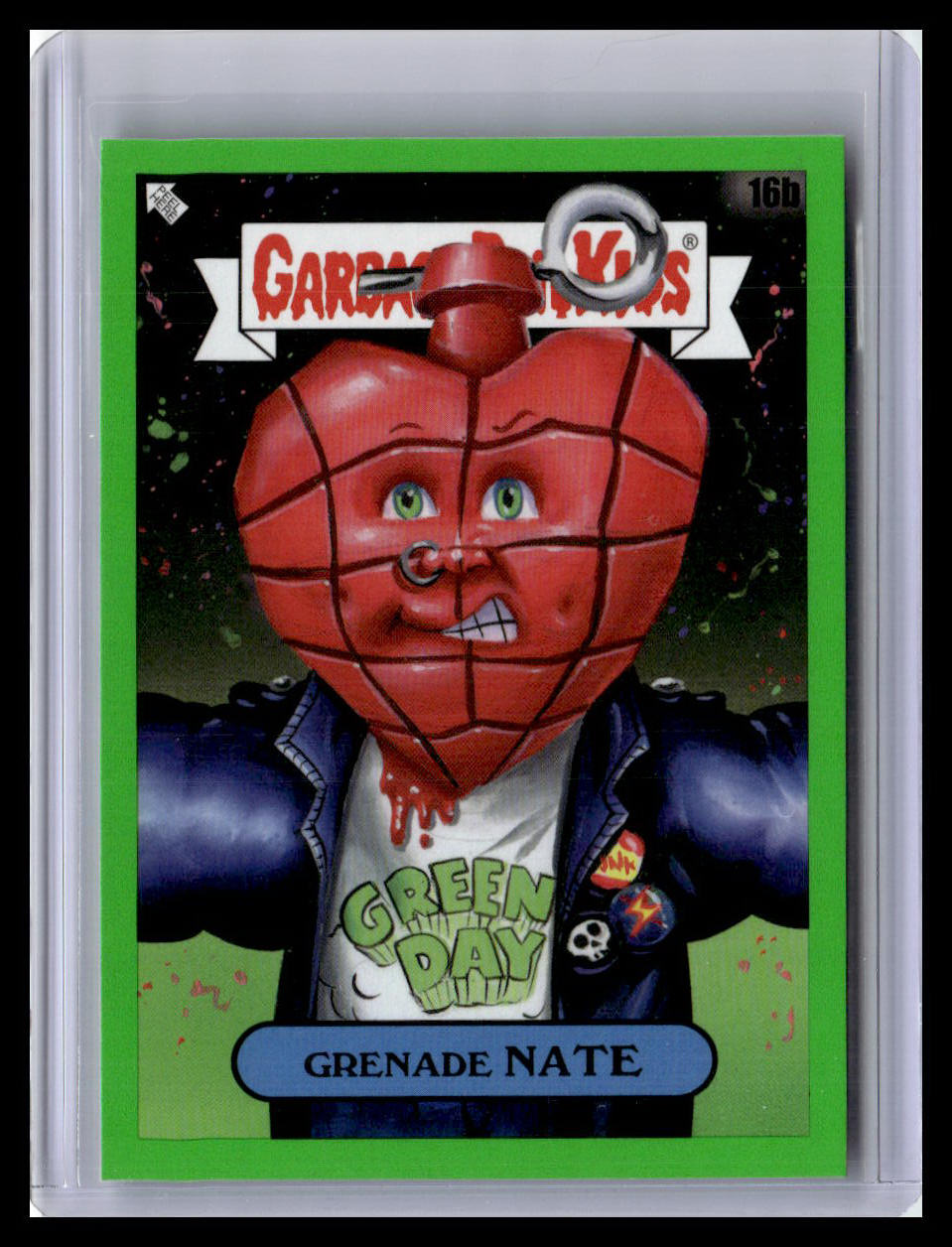 2024 Topps GPK: Battle of the Bands Green Day #16b Grenade Nate Booger Geen