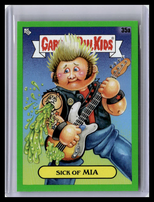 2024 Topps Garbage Pail Kids: Battle of the Bands Green Day #35a Sick of Mia