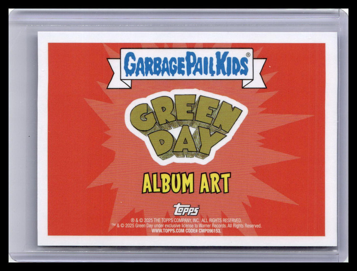 2024 Topps GPK: Battle of the Bands Green Day #AA-6 No Warning Album Art 88/99