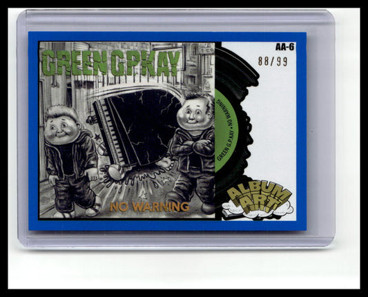 2024 Topps GPK: Battle of the Bands Green Day #AA-6 No Warning Album Art 88/99