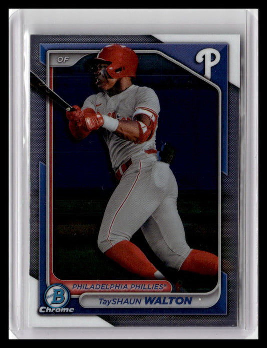 2024 Bowman #BCP-113 TayShaun Walton Chrome Prospects
