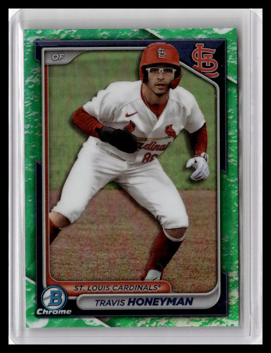 2024 Bowman #BCP-46 Travis Honeyman Chrome Prospects Lunar Glow Refractors
