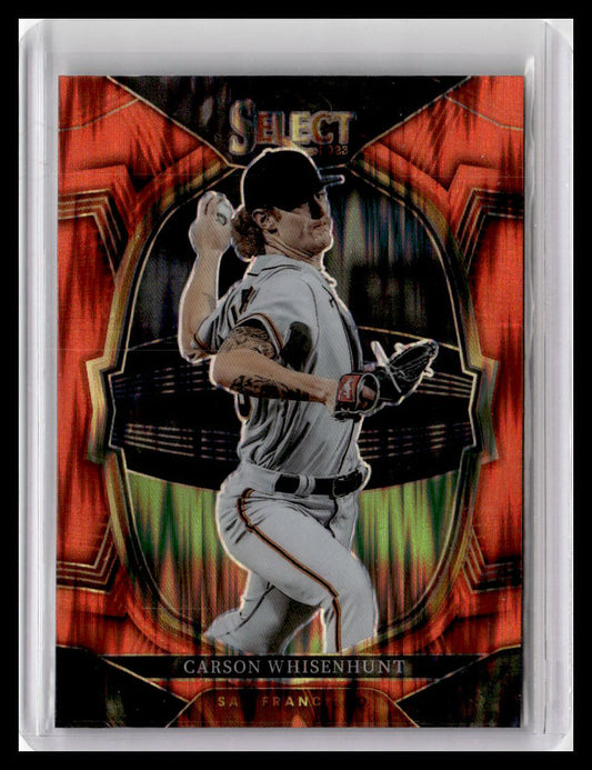 2023 Panini Select #33 Carson Whisenhunt Orange Flash Prizm