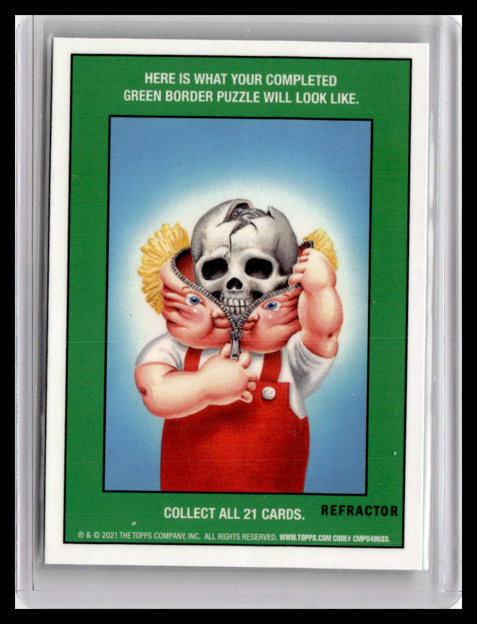 2021 Topps Chrome Garbage Pail Kids Original Series 4 #164a Teddy Bear Refractor