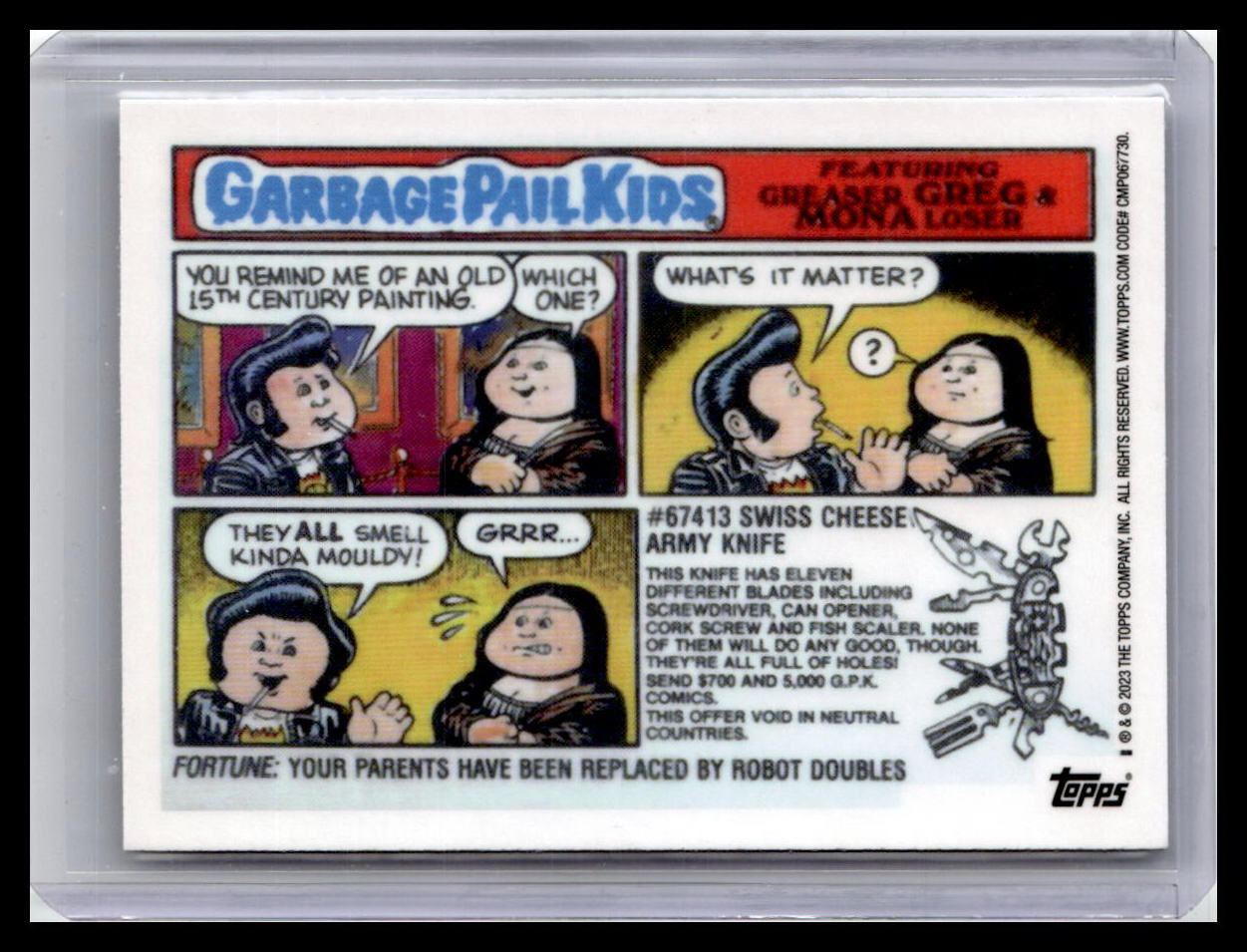 2023 Topps Chrome GPK Original Series 6 #235a Ugly Hans Atomic Refractor