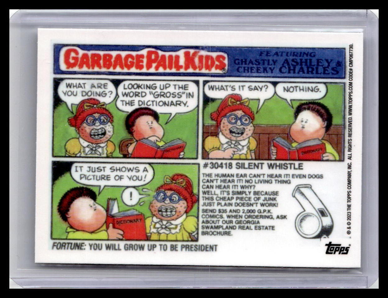2023 Topps Chrome Garbage Pail Kids Original Series 6 #219b Pressed Preston