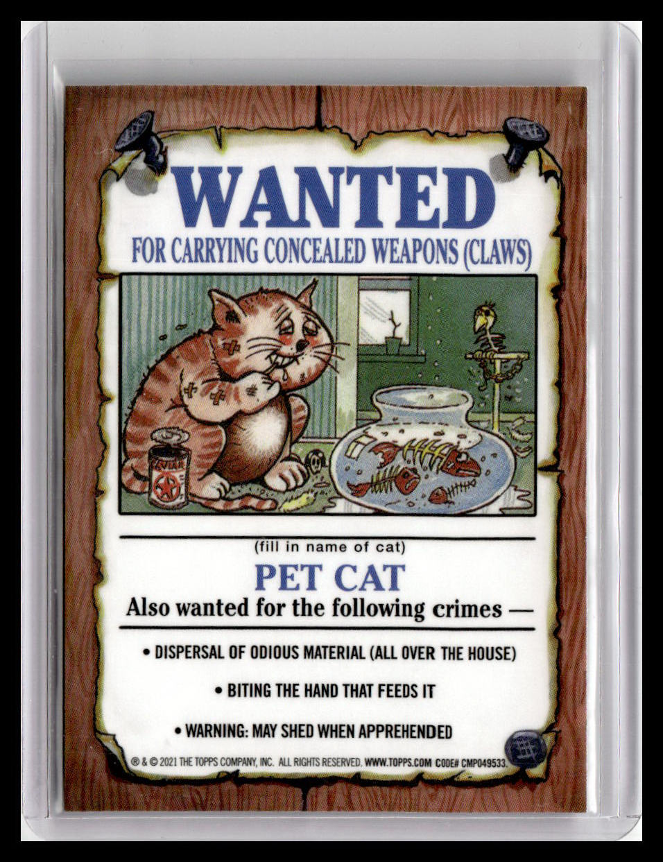 2021 Topps Chrome Garbage Pail Kids Original Series 4 #158b Ig Lou