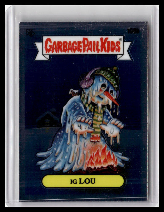 2021 Topps Chrome Garbage Pail Kids Original Series 4 #158b Ig Lou