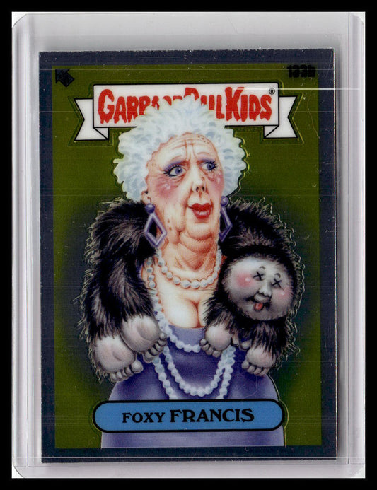 2021 Topps Chrome Garbage Pail Kids Original Series 4 #133b Foxy Francis
