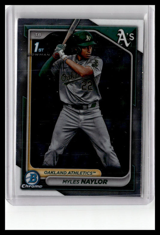 2024 Bowman #BCP-136 Myles Naylor Chrome Prospects