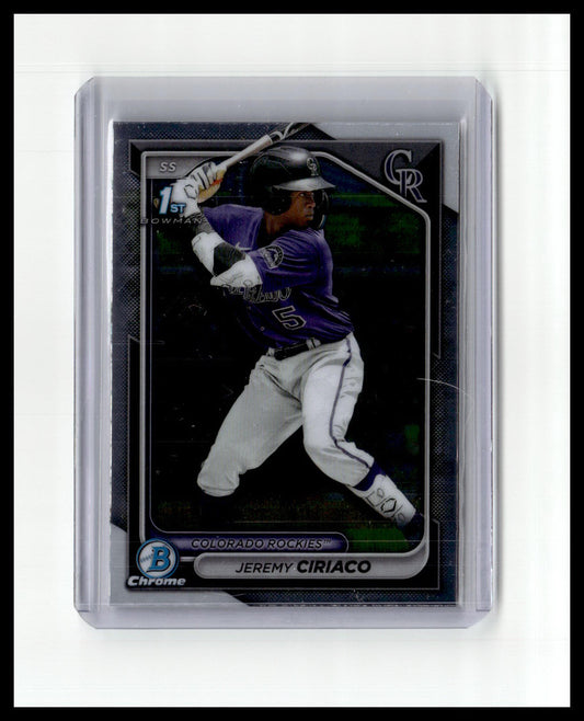 2024 Bowman Chrome #BCP-165 Jeremy Ciriaco Prospects