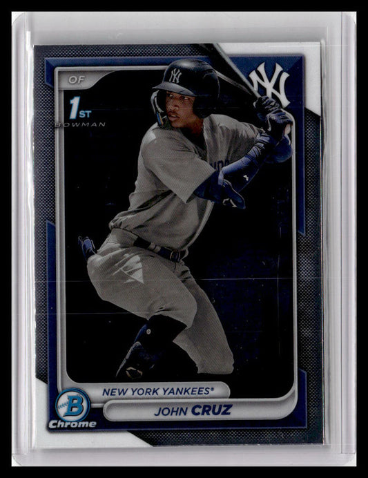 2024 Bowman #BCP-77 John Cruz Chrome Prospects