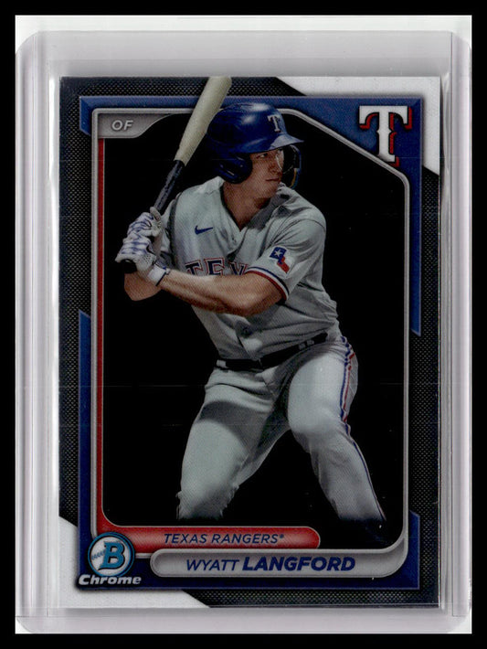 2024 Bowman #BCP-64 Wyatt Langford Chrome Prospects