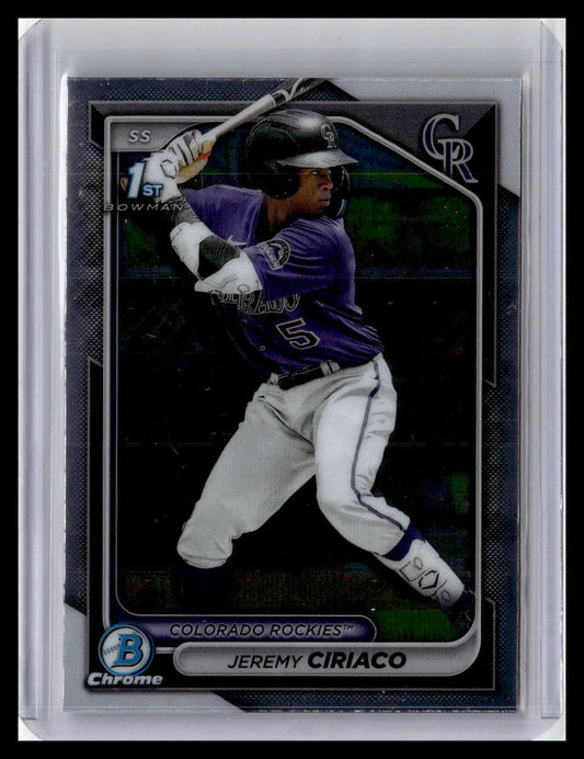 2024 Bowman Chrome #BCP-165 Jeremy Ciriaco Prospects 1st Bowman