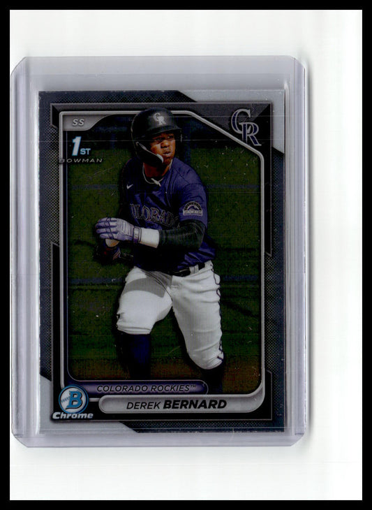 2024 Bowman Chrome #BCP-225 Derek Bernard Prospects 1st Bowman