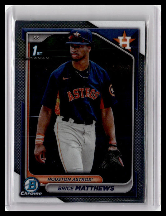 2024 Bowman #BCP-69 Brice Matthews Chrome Prospects 1st Bowman