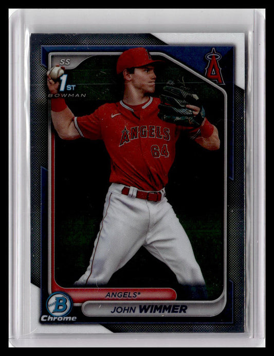2024 Bowman #BCP-78 John Wimmer Chrome Prospects 1st Bowman
