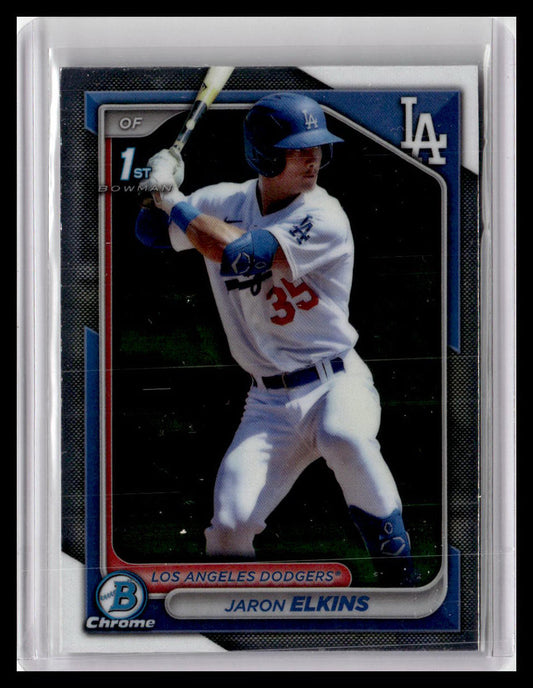 2024 Bowman #BCP-106 Jaron Elkins Chrome Prospects 1st Bowman
