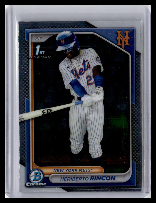 2024 Bowman Chrome #BCP-172 Heriberto Rincon Prospects 1st Bowman