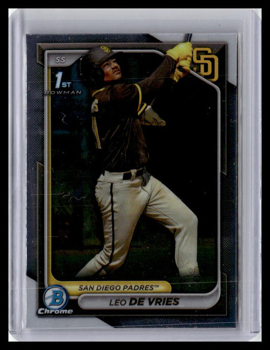 2024 Bowman Chrome #BCP-179 Leo De Vries Prospects 1st Bowman