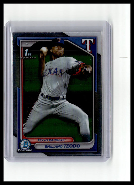 2024 Bowman Chrome #BCP-180 Emiliano Teodo Prospects 1st Bowman