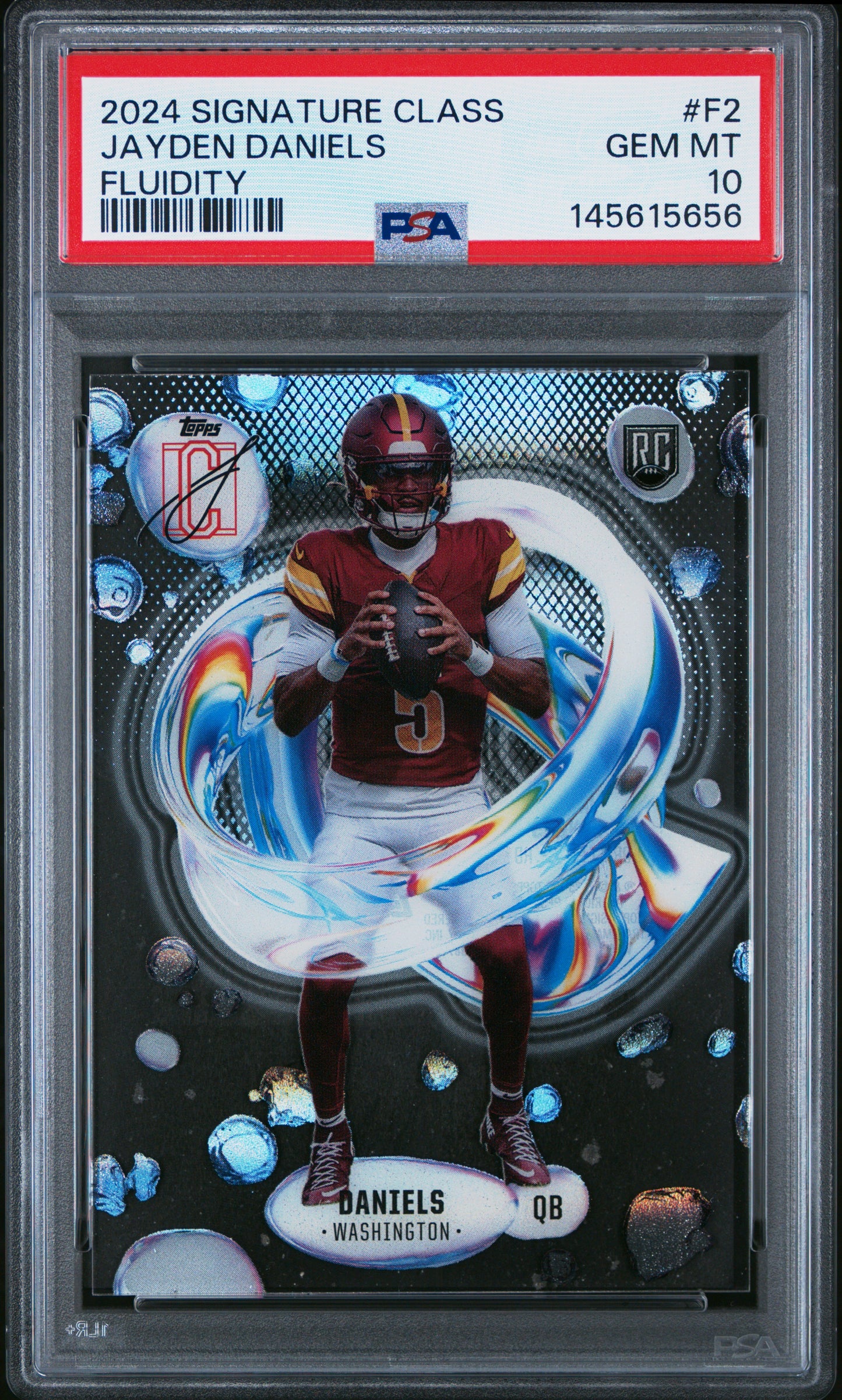 2024 Topps Signature Class Fluidity #F2 Jayden Daniels PSA 10