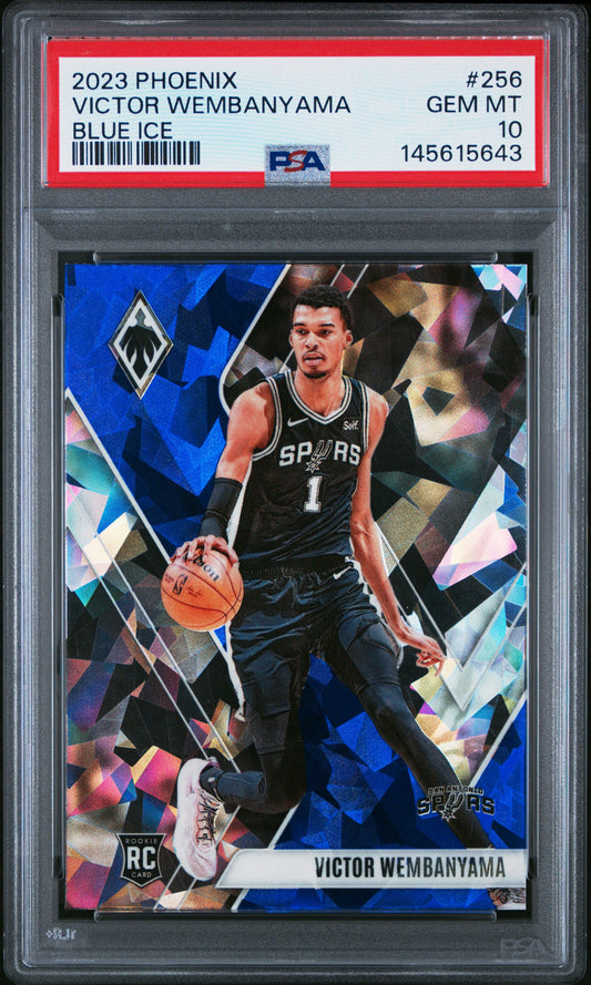 2023 Panini Phoenix #256 Victor Wembanyama Blue Ice PSA 10