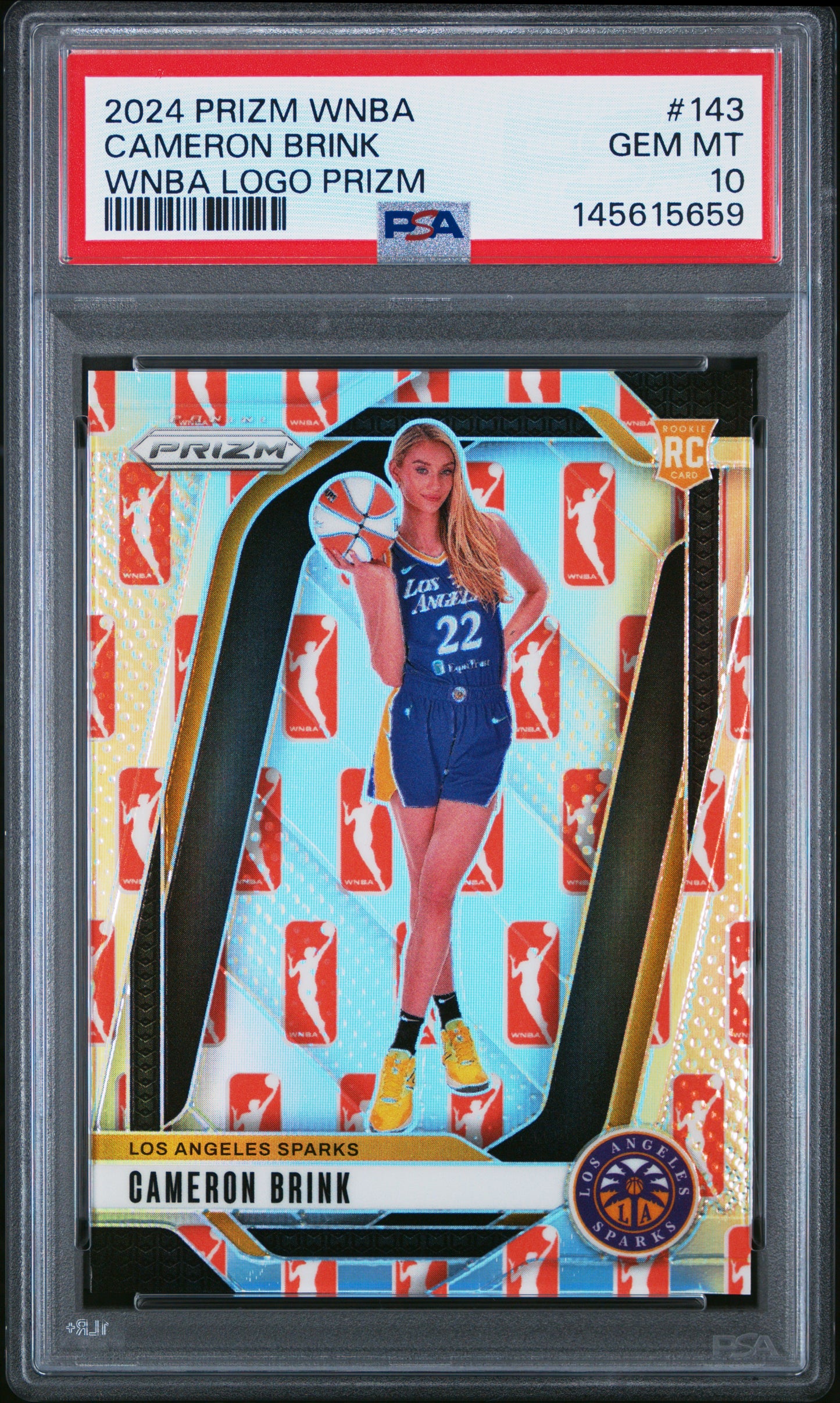 2024 Panini Prizm Wnba #143 Cameron Brink Wnba Logo Prizm PSA 10