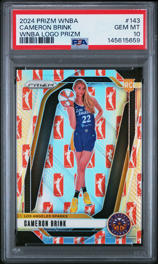 2024 Panini Prizm Wnba #143 Cameron Brink Wnba Logo Prizm PSA 10