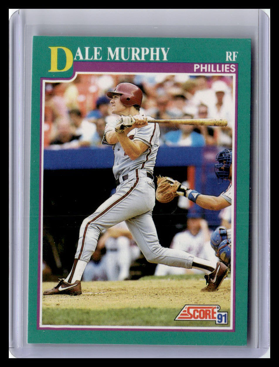 1991 Score Dale Murphy Teal Border #650