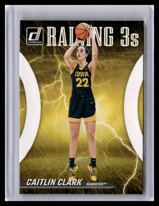 2024 Donruss Caitlin Clark Collection - Caitlin Clark Raining 3s #R2