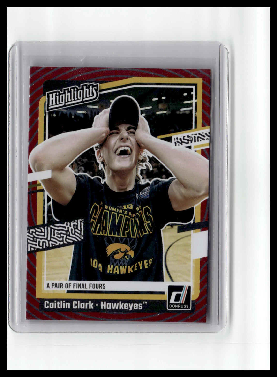 2024 Donruss Caitlin Clark Collection - Caitlin Clark Highlights Red Target Foil #H8