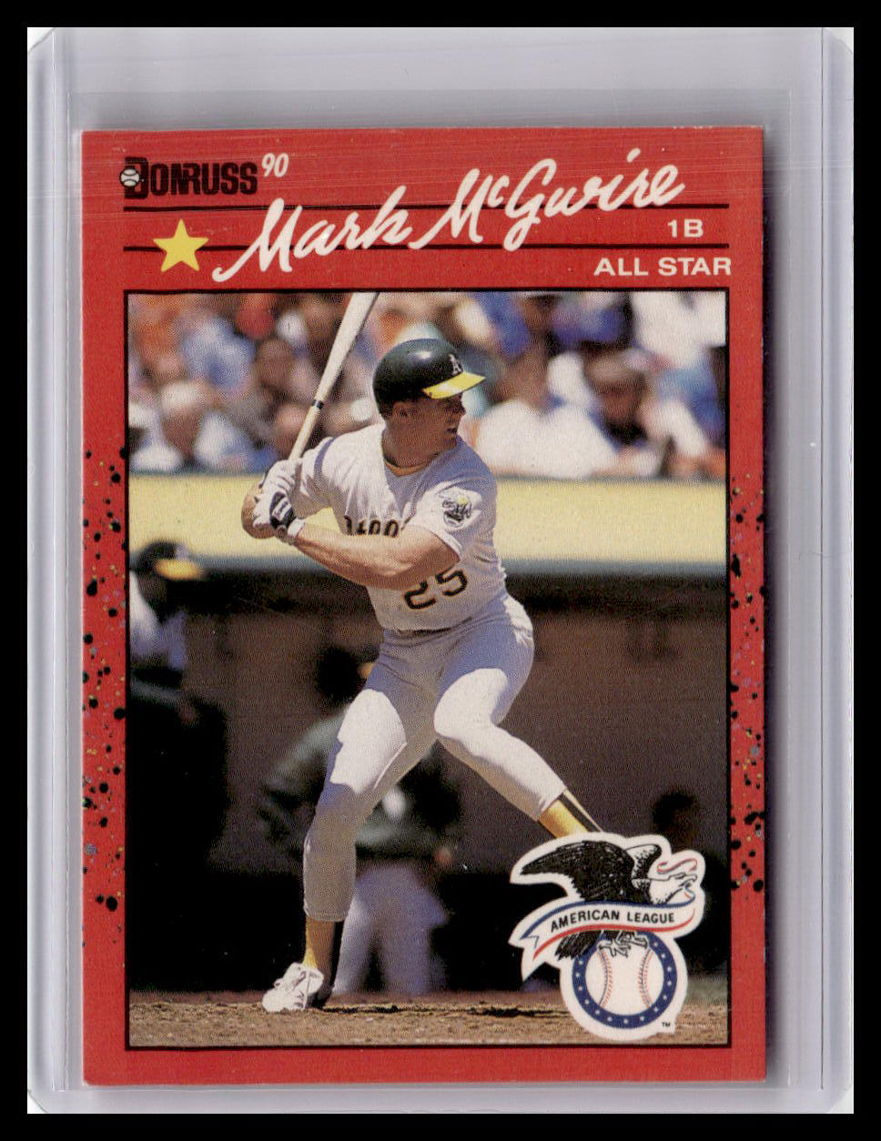 1990 Donruss Mark McGwire All-Star Game #697 (ERROR Card-No period after Inc)
