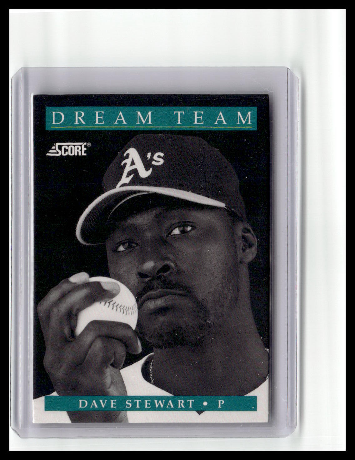 Baseball trading card of Dave Stewart with 'Dream Team' branding