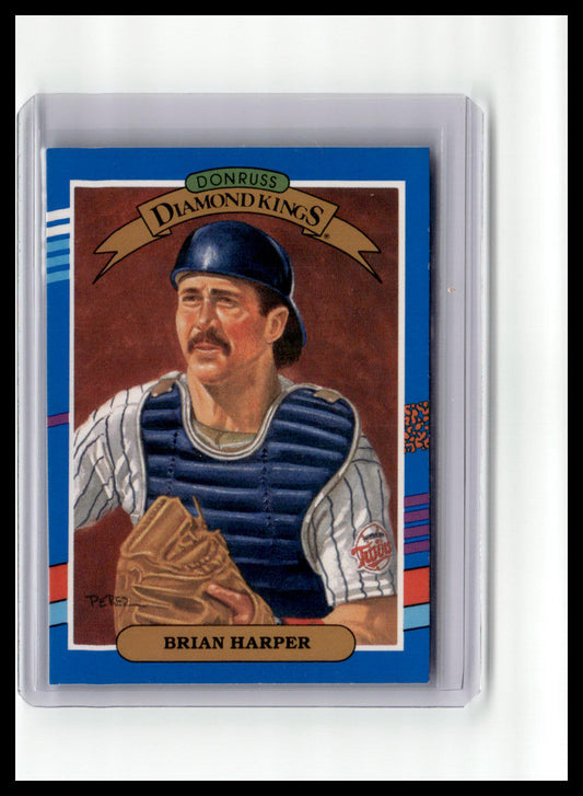 1991 Donruss Brian Harper Diamond Kings (Error Card ) #22