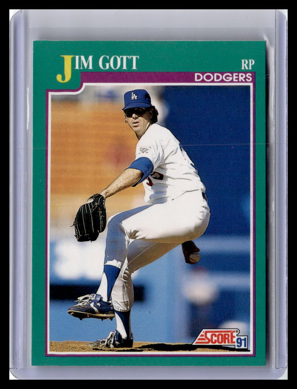 1991 Score Jim Gott Teal Border #621