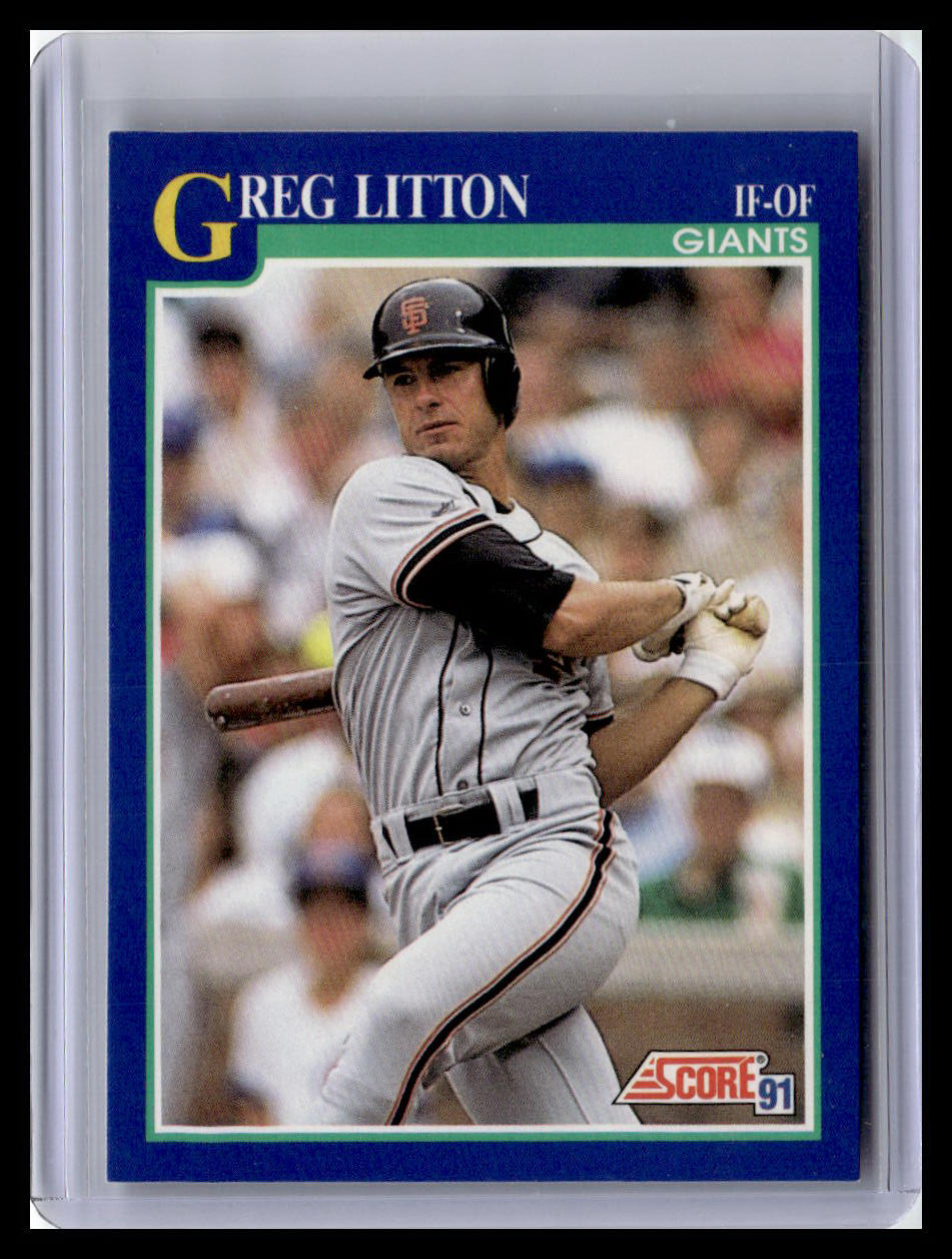 1991 Score Greg Litton Blue Border #533