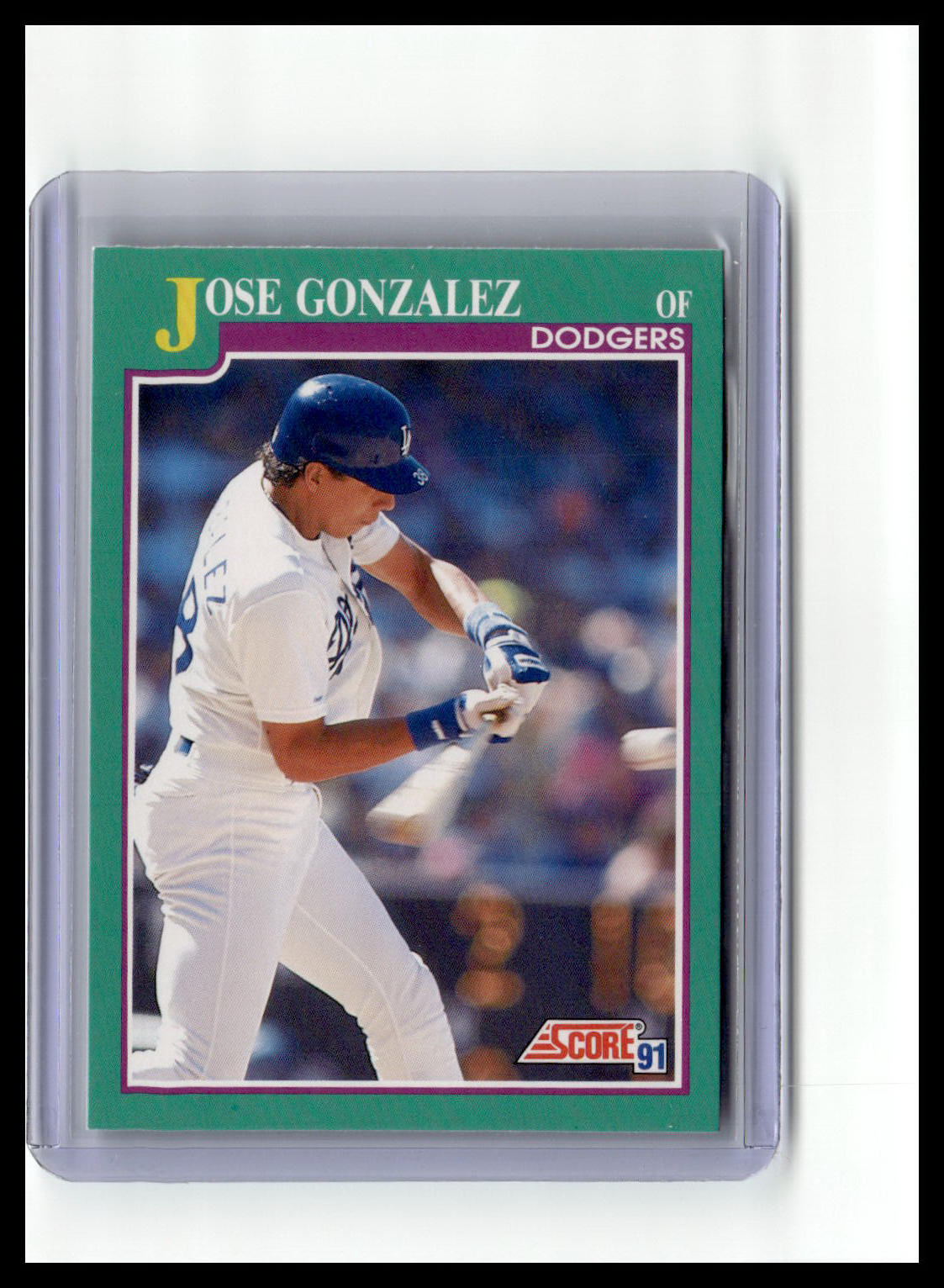 1991 Score Jose Gonzalez Teal Border #614