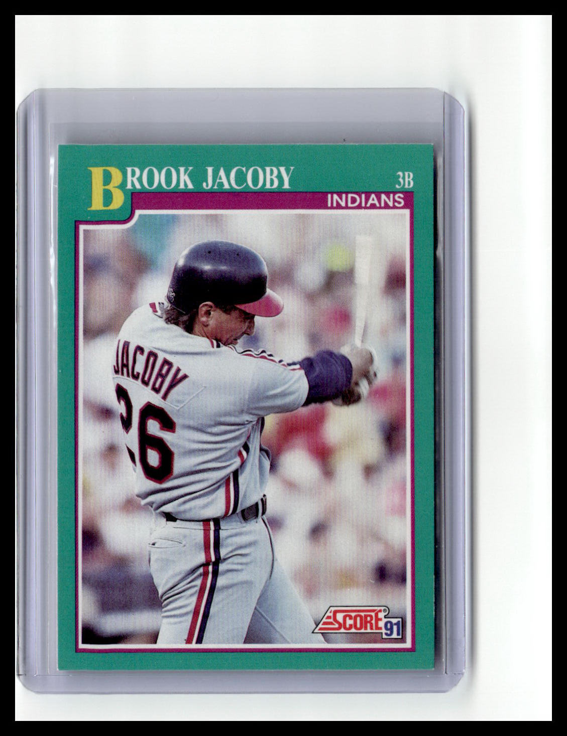 1991 Score Brook Jacoby Teal Border #162
