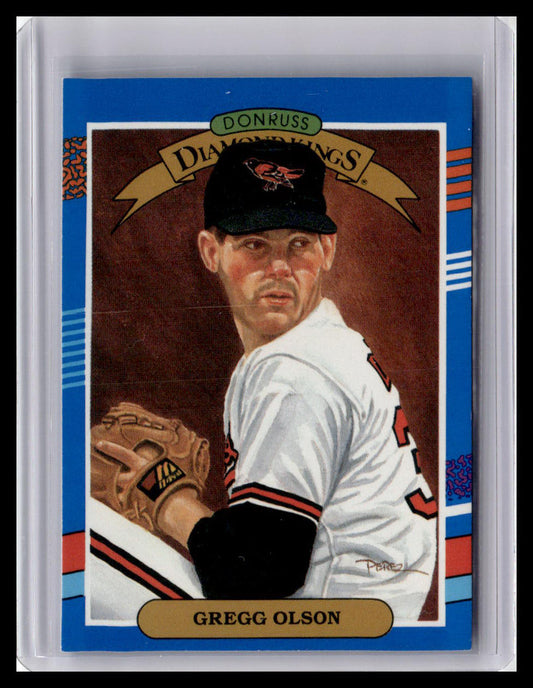 1991 Donruss Gregg Olson Diamond Kings #23