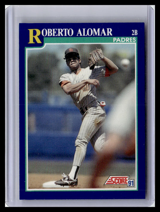1991 Score Roberto Alomar Blue Border #25