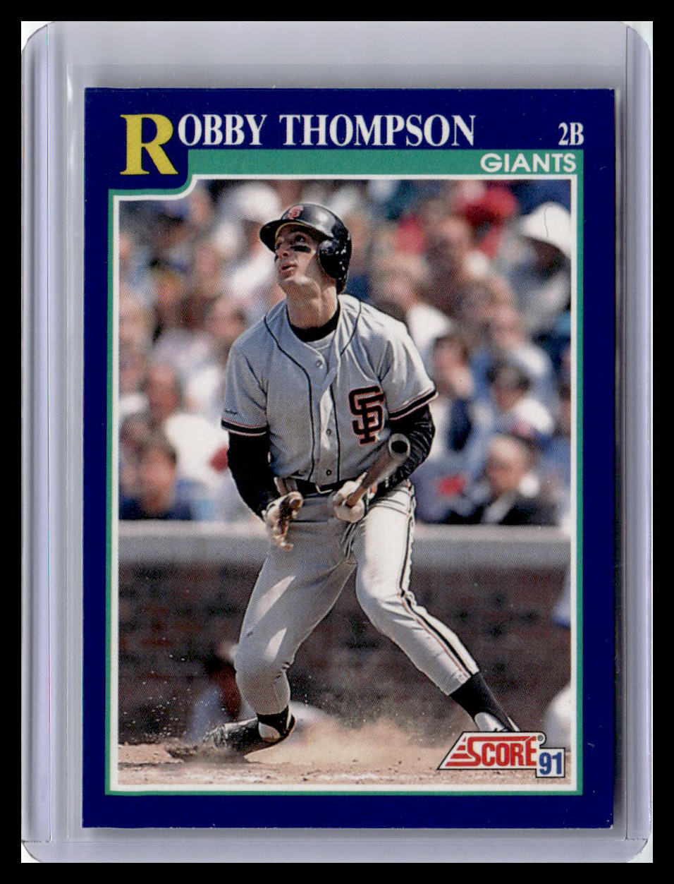 1991 Score Robby Thompson Blue Border #26